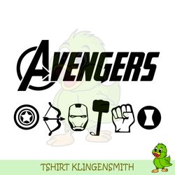 Mavel Avengers Superhero Logo SVG