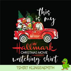 This Is My Hallmark Christmas Movies Watching Shirt Snoopy SVG,PNG