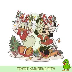 Minnie Daisy Christmas SVG Disney Santa Vintage Graphic File