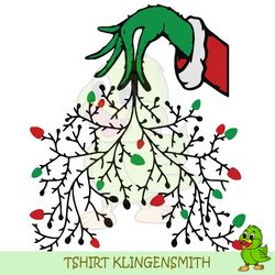 Grinch Hands Respiratory Therapist Christmas SVG, Christmas SVG