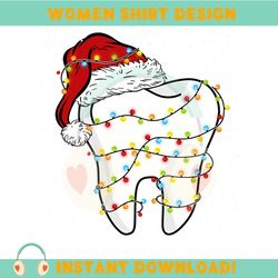 Dentist Christmas Png, Teeth Santa Hat Christmas Png, Dental Life Christmas Png, Teeth Tree Xmas Png, Teeth Christmas