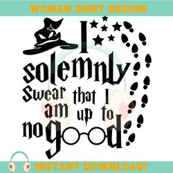 i solemnly swear that i am up to no good glasses svg
