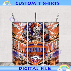 Denver Broncos 20oz Tumbler Sublimation Design