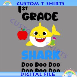 1st Grade Baby Shark Doo Doo School SVG
