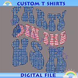 Party On The USA Patriotic Sunflower Stars SVG