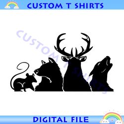 Harry Potter Animals Mouse Wolf Deer Bear SVG Silhouette Vector
