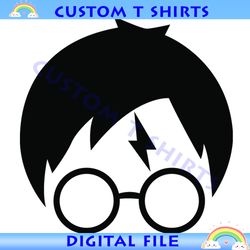 Magician Boy Head Harry Potter SVG Vector