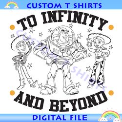 To Infinity And Beyond Pixar Toy Story Cartoon SVG Silhouette