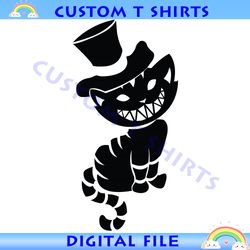 chesire cat mad hatter tattoo hat svg vector