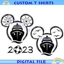 Mickey Cruise Bundle Ears Ship SVG