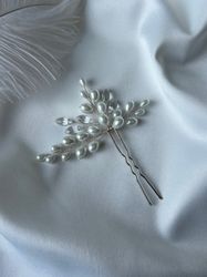Wedding hair pin, wedding hair vine, bridal accessories, bridal jewelry, hair pin