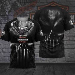 Harley Davidson Skull T-Shirt Design 3D Full Printed Sizes S - 5XL Best Seller - M101770