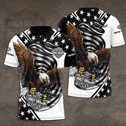 Harley Davidson T-shirt Design 2D Full Printed Sizes S - 5XL - NMHN136