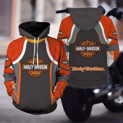 Harley Davidson Hoodie Design 3D Full Printed Sizes S - 5XL - NABO258D