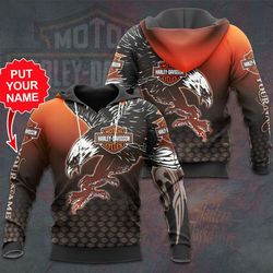 Harley Davidson Hoodie Design 3D Full Printed Sizes S - 5XL - AK475134