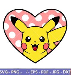 Pikachu-Valentine-Heart-Svg-Love-Svg-Valentines-Day-Svg-Disney-Svg-Cricut-Silhouette-Vector-Cut-File