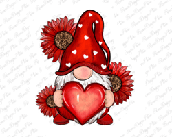 Valentine's Day red gnome png  Valentine's Day png, gnome png design, love gnome png,