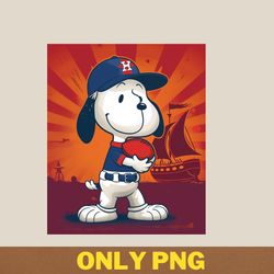Snoopy Vs Houston Astros Beagle Basepath PNG, Snoopy PNG, Houston Astros Digital Png Files