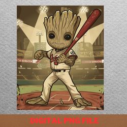 Groot Vs Los Angeles Dodgers Greenery Gripping PNG, Groot PNG, Los Angeles Dodgers Digital Png Files