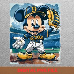 Micky Mouse Vs Milwaukee Brewers Toon Tangle PNG, Micky Mouse PNG, Milwaukee Brewers Digital Png Files