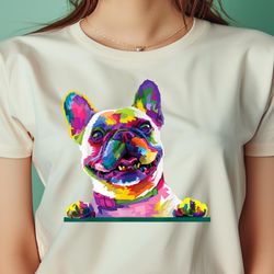Colorful Rainbow French Bulldog Vibrant Rainbow Puppy Dog PNG, Rainbow Friends PNG, Purple Rainbow Friend Digital Png Fi