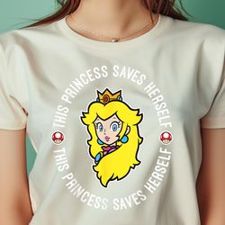 Nintendo Super Mario Princess Peach Saves Herself PNG, Super Mario PNG, Mario Bros Digital Png Files