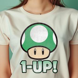 Super Mario 1-Up Mushroom Art PNG, Super Mario PNG, Mario Bros Digital Png Files
