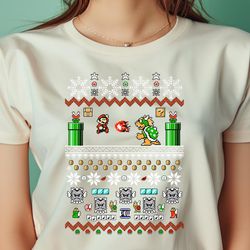 Super Mario And Bowser Game Play Ugly Christmas Design PNG, Super Mario PNG, Mario Bros Digital Png Files