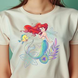 Disney The Little Mermaid Ariel And Flounder Sea PNG, The Little Mermaid PNG, Under The Sea Digital Png Files