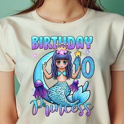 Mermaid Birthday Girl 10 Years Old Mermaid 10Th Birthday PNG, The Little Mermaid PNG, under the sea Digital Png Files