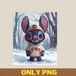 Stitch Vs Cleveland Indians Jumper Jungle Joust PNG, Stitch PNG, Cleveland Indians Digital Png Files