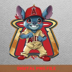 Stitch Vs Los Angeles Angels Stitch Stolen Strikes PNG, Stitch PNG, Los Angeles Angel Digital Png Files