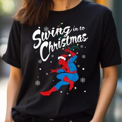 Marvel Spider-Man Swing In To Christmas PNG, Spider man PNG, Spider Digital Png Files