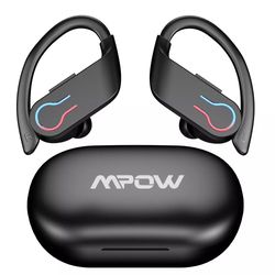 mpow wireless bluetooth tws earphone ear hook headset for iphone samsung android