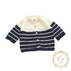 step-by-step knitting pattern cardigan | baby cardigan | pdf knitting pattern | v106