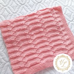 step-by-step knitting pattern baby blanket | pdf knitting pattern | v103