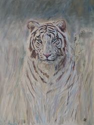 Tiger original oil painting on canvas artwork