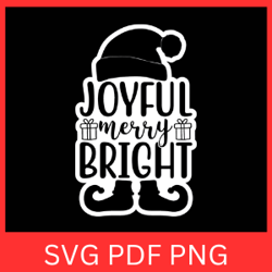 Joyful Merry Bright Svg, Joyful Merry Svg, Merry and Bright Svg, Merry Christmas Svg, Winter Svg, Holiday Svg, Joy