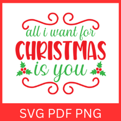 All I Want For Christmas Is You Svg, Christmas is You Svg, Christmas is You Svg, Christmas Quote Svg, Christmas Saying