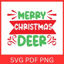 Merry Christmas Deer Svg, Merry Christmas Svg, Christmas Vibes SVG,  Merry and Bright Svg, Christmas Svg,Christmas Deer