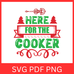 Here For The Cooker Svg, Good Looking Cooking Svg, Christmas Cooker Svg, Christmas Kitchen Svg, Christmas Design