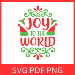 Joy To The World SVG, Christmas SVG, Christmas Saying, Christmas Svg Design, Winter Svg, Holidays Saying SVG