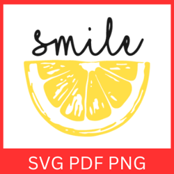 Cute Lemon Smile Svg Design, Citrus Lemon SVG, Lemon Svg, Cute Fruit Clip Art, Big Smile Svg, Summer Svg, Smile Svg