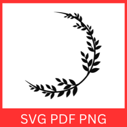 Wreath Svg, Laurel Wreath Svg, Laurel Svg, Laurel Wreath, Wreath Vector File, Laurel Vector, Leaves SVG