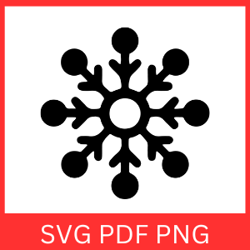 Simple Snowflake Cut File, Snowflake SVG, Flake Winter SVG, Christmas SVG, Winter Svg, Christmas Snowflake Svg,