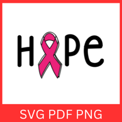 Hope SVG, Breast Cancer Svg, Cancer Awareness Svg, Hope Word SVG, One Word Svg, Cancer Fight Svg, Cancer Svg