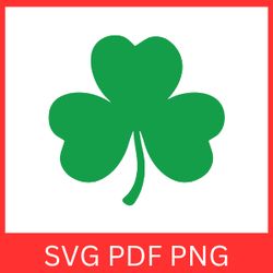Shamrock SVG, Saint Patricks Day Svg Cricut, Shamrock Clipart, Clover Leaf Vector, Clover Leaf Svg, Shamrock Leaf Svg