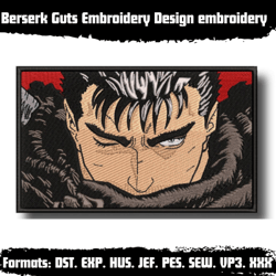 Berserk Guts Embroidery Design embroidery design  embroidery, anime design, logo design, anime shirt, Digital download