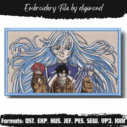 Anime Embroidery Pattern 86 Eighty Six Squad Embroidery Design Machine embroidery