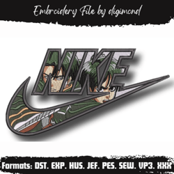 Nike Swoosh AOT attack on titan nike Embroidery Manga Bleach Embroidery, Anime Embroidery Embroidery Design File